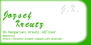 jozsef kreutz business card